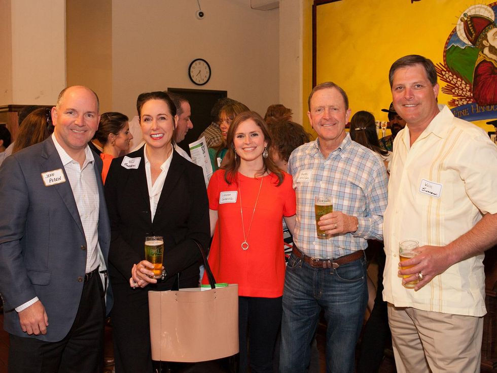 Jeff Peden, from left, S.J. Swanson, Lauren Granello, Buddy McClung and Will Swanson at the PALS event June 2014