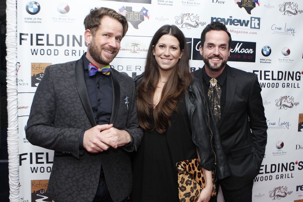 Jeff Shell, from left, Ally Shell and Fritz Lucio at Fashion Woodlands with Theresa Roemer March 2015