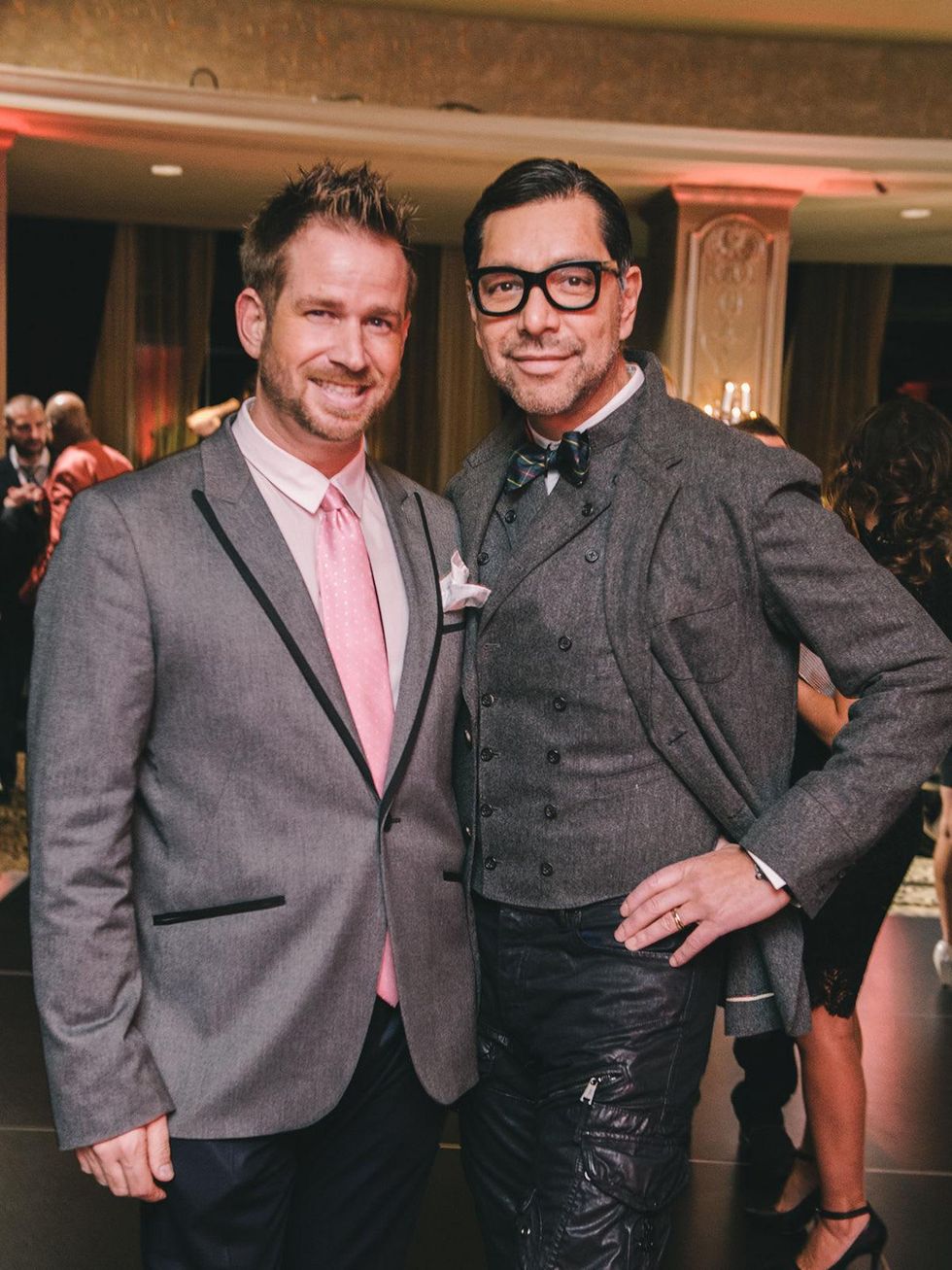 Jeff Shell, left, and Ceron at the Fashion Houston Launch Party October 2013