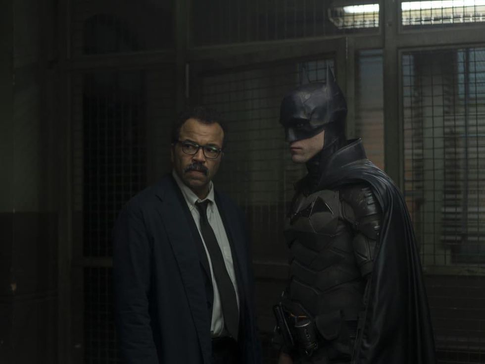 Jeffrey Wright and Robert Pattinson in The Batman