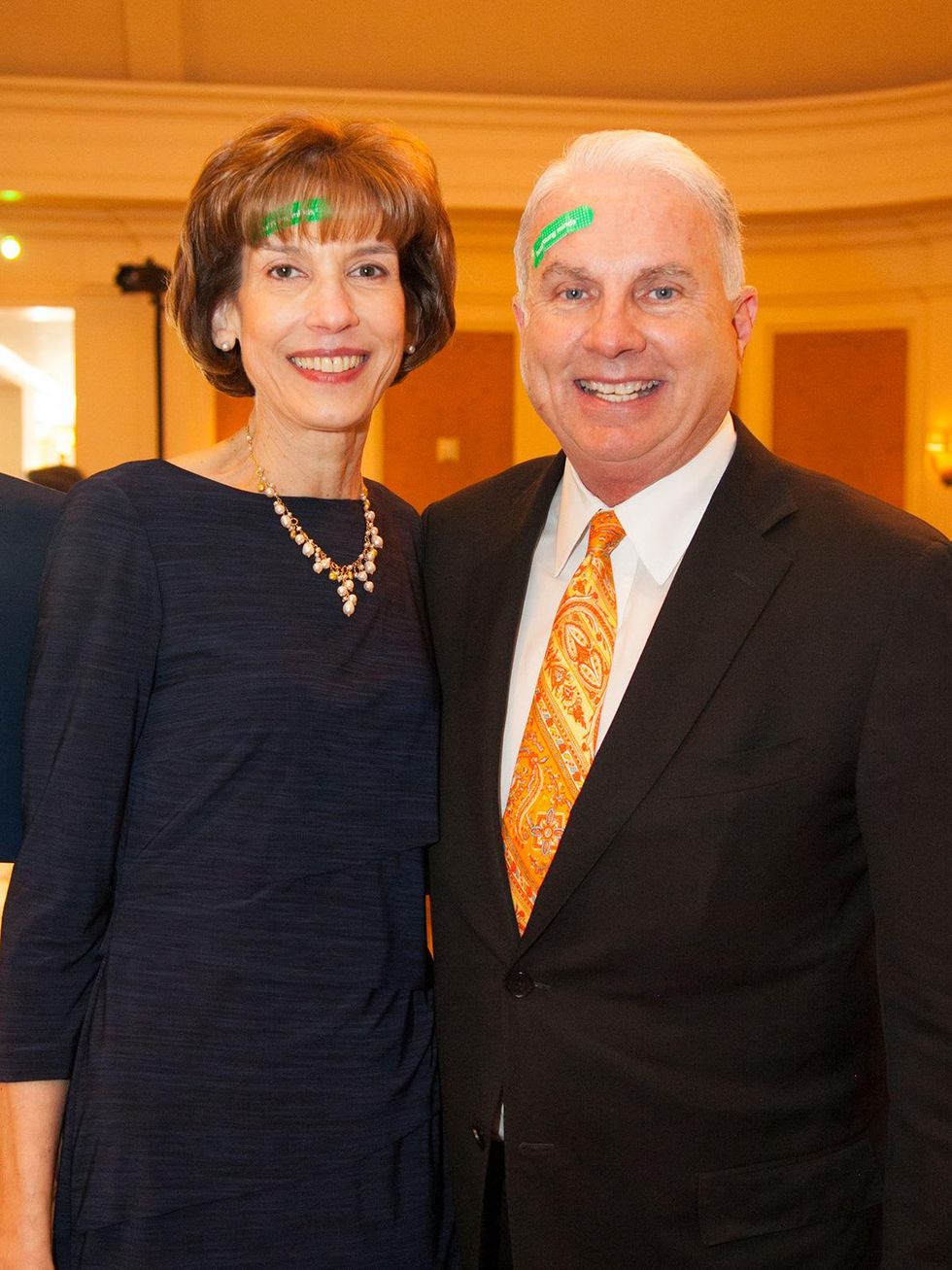Jenifer Jarriel and Mark Wallace at the DePelchin Children's Center luncheon April 2014