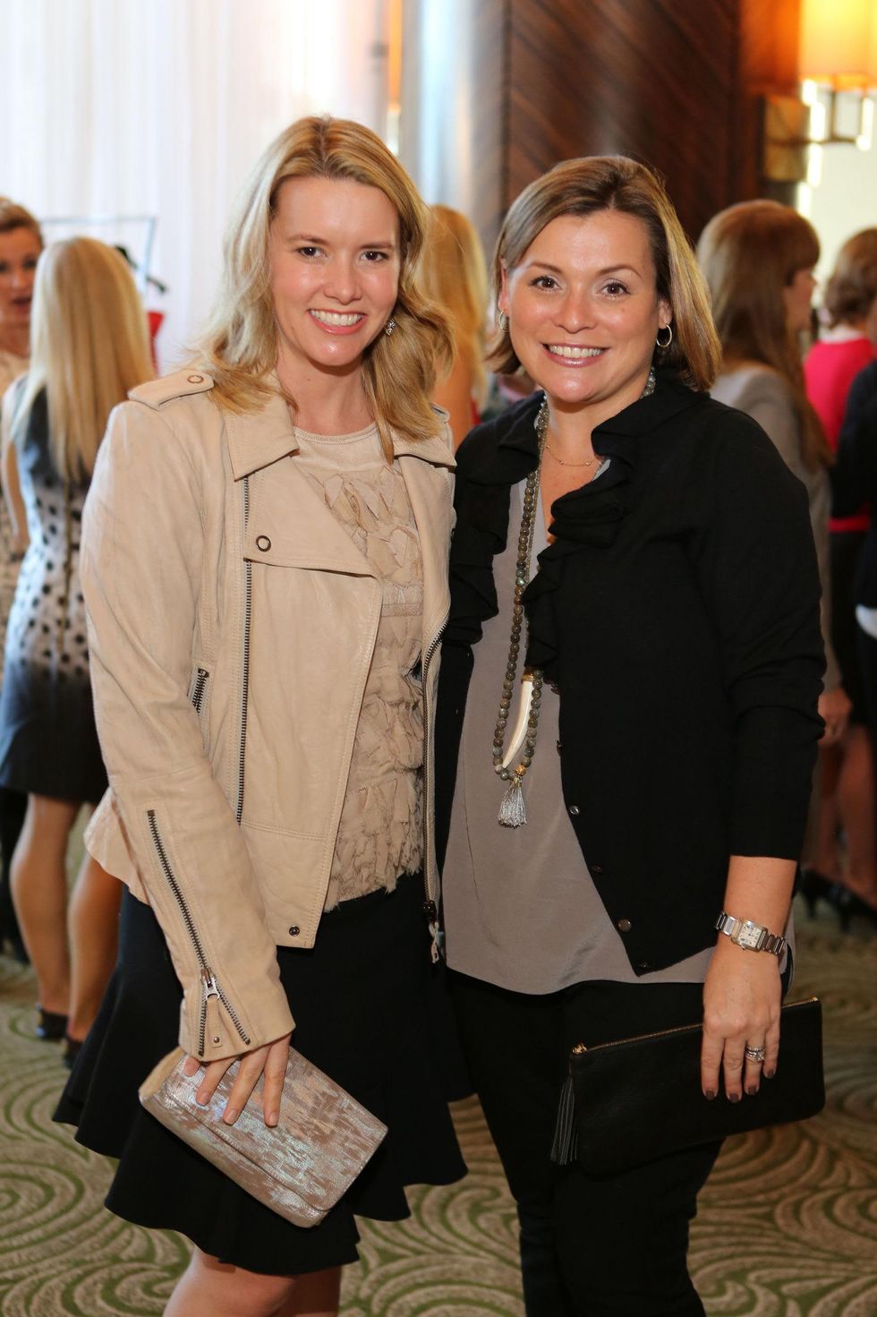 Jenna Junnell, left, and Sveta Darnell at the Angels of Hope luncheon December 2014