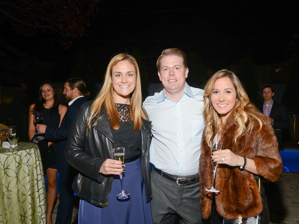 Jennifer Ban, from left, Brandon Cochran and Kalie Sanders at the JDRF gala kick-off party January 2014