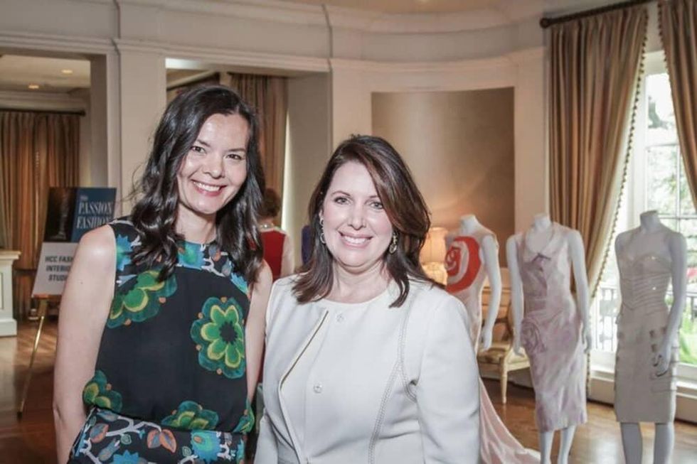 Jennifer Cunningham, Julie Roberts at Passion for Fashion luncheon