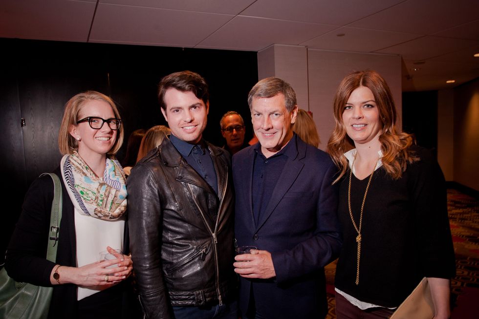 Jennifer Nelson, from left, Matt Johns, Neil Hamil and Lauren Parsons at the Texas Film Awards Event February 2015