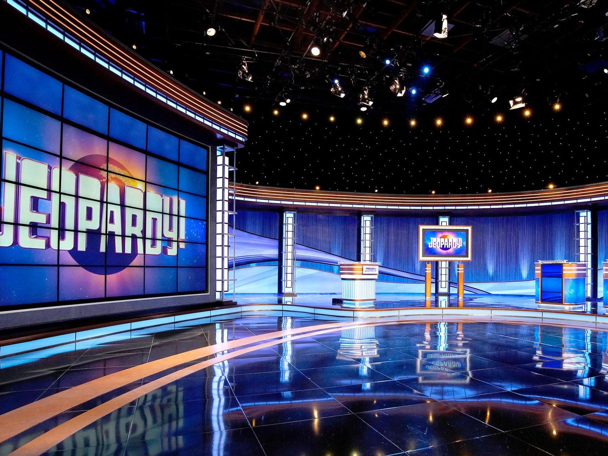 Jeopardy game show set