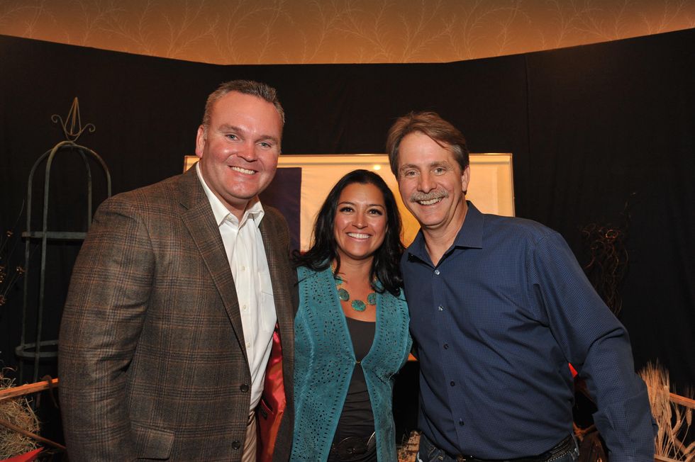 Jeremy and Melinda Thigpen, from left, with Jeff Foxworthy at the Boys and Girls Country Gala November 2014