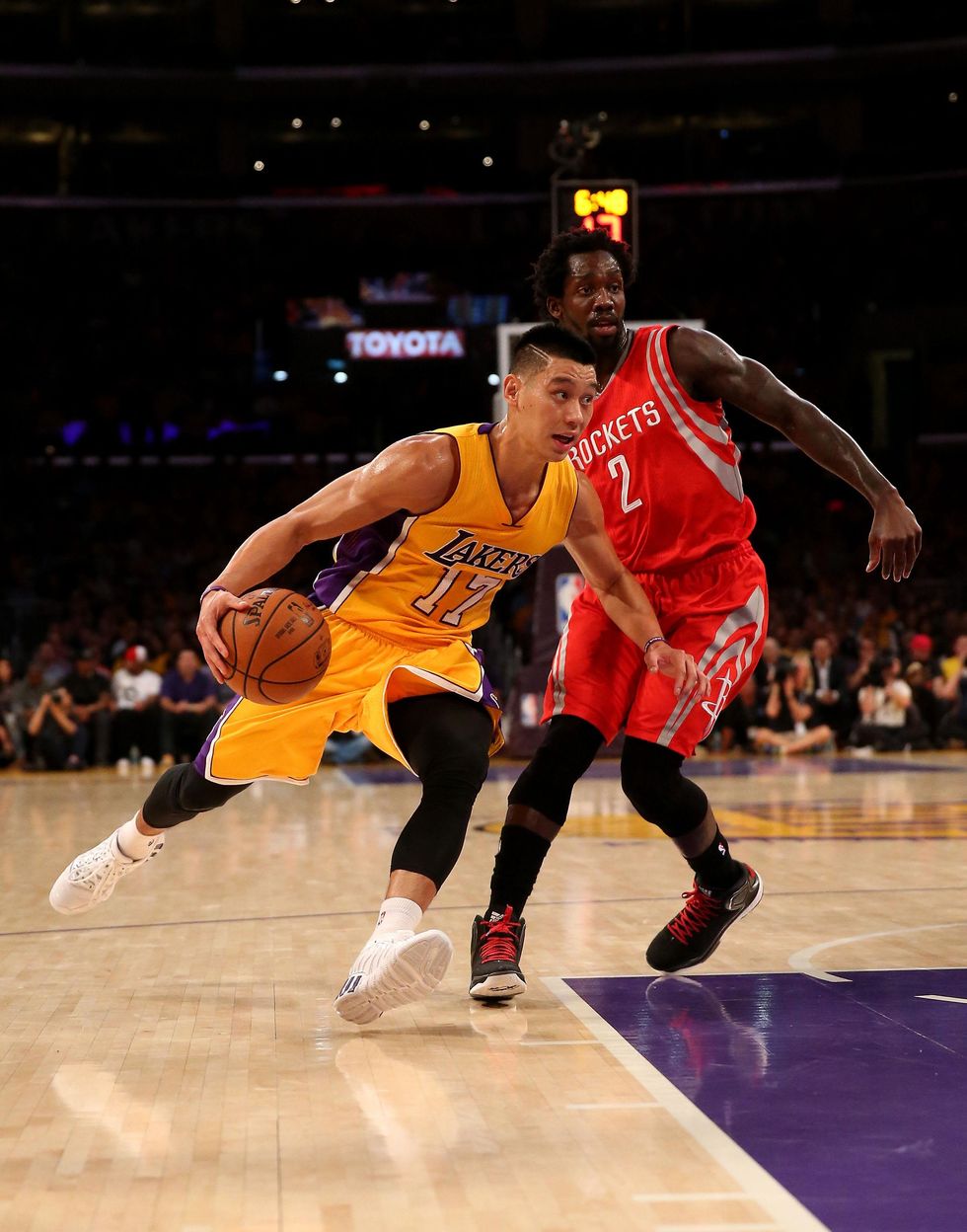 Jeremy Lin drive Lakers