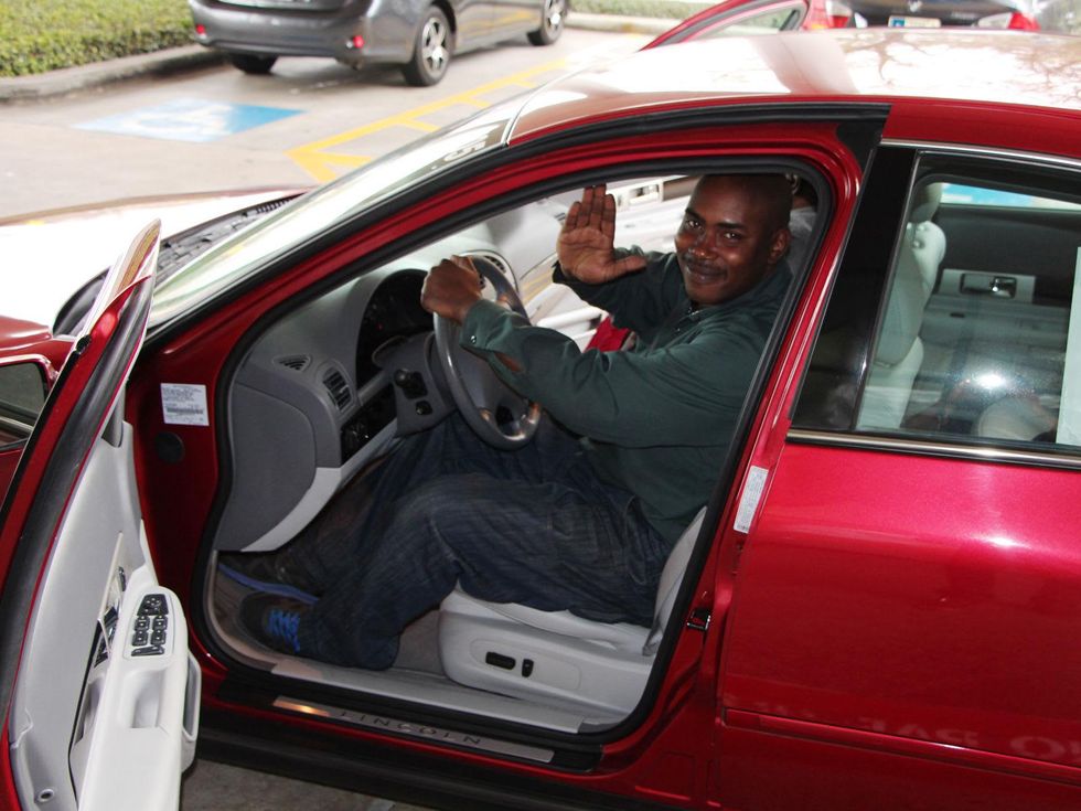 Jerome Edmond in new car bought by Patrick Henry February 2014