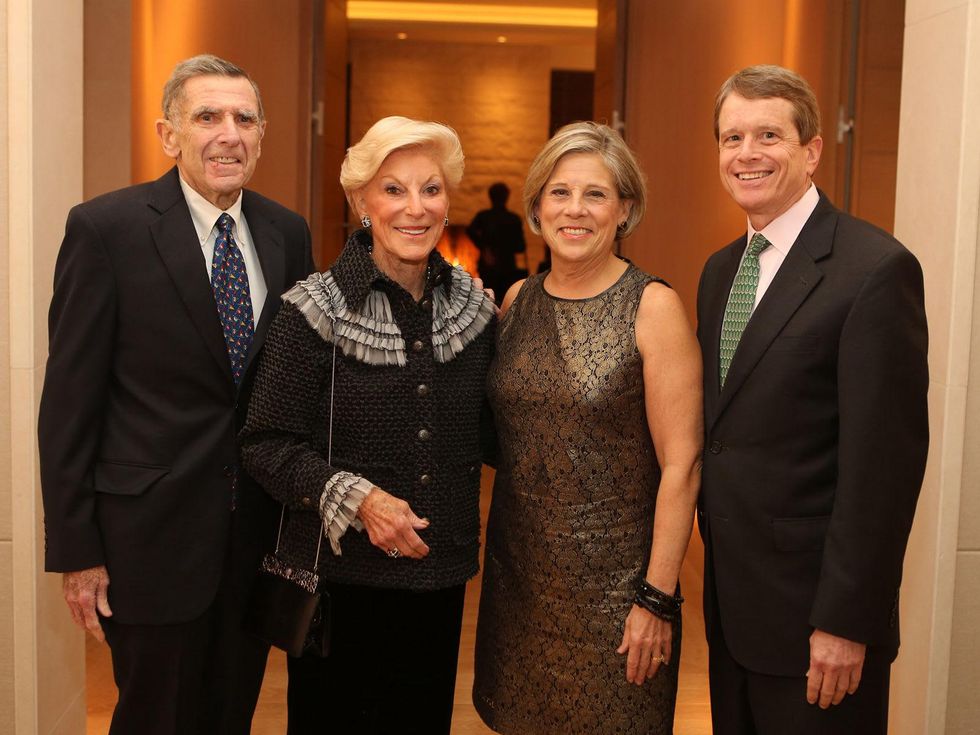 Jerry and Nanette Finger, from left, and Jane and Dean Gladden at the Alley Theatre Board Holiday Party December 2013