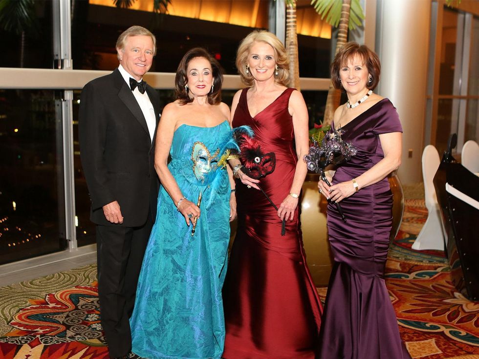 Jess and Betty Tutor, from left, Denise Monteleone and Franelle Rogers at the Winter Ball January 2014