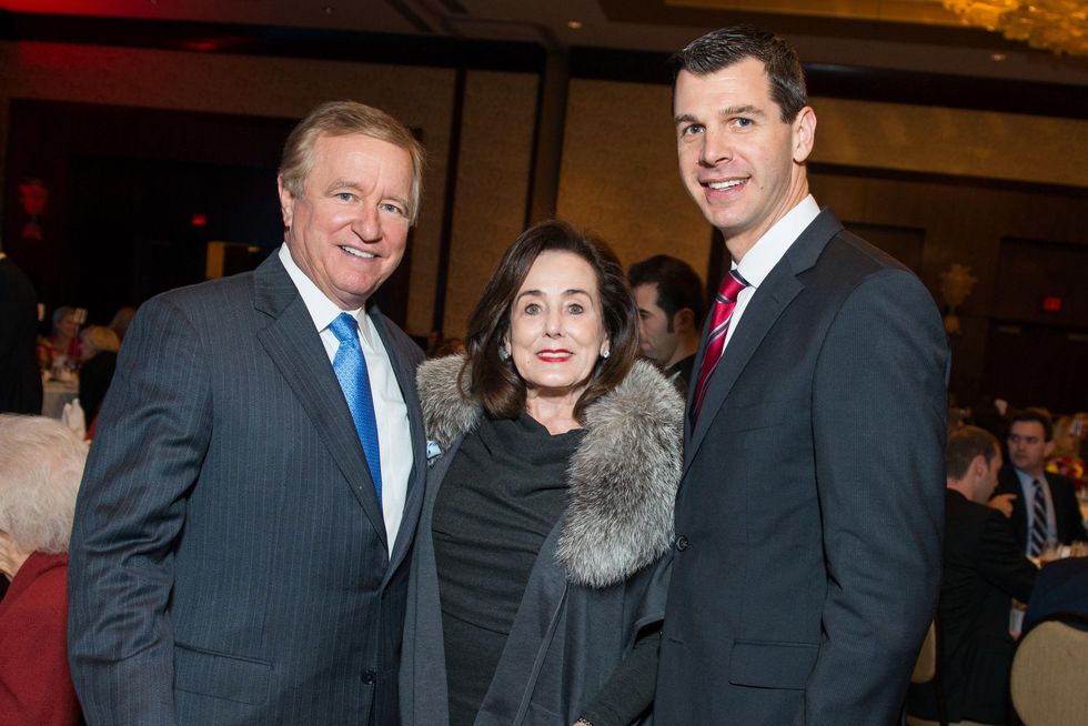 Jess and Betty Tutor, from left, with Mark Hanson at the National Philanthropy Day Awards November 2014