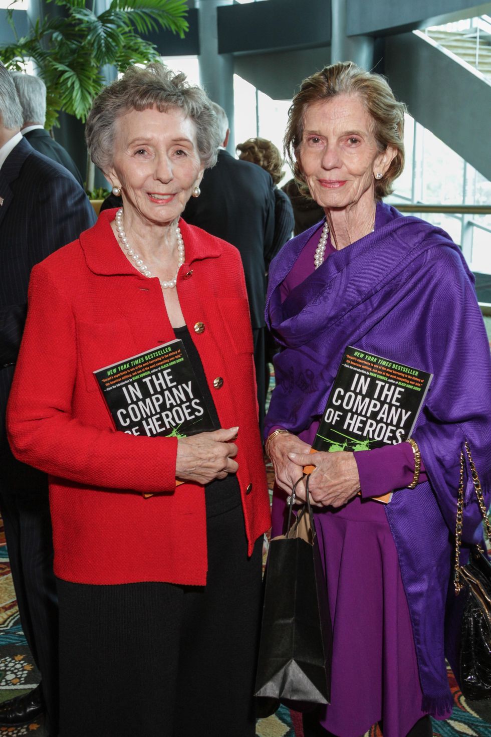 Jessie Davis, left, and Ann Roff at the Salvation Army annual luncheon November 2014