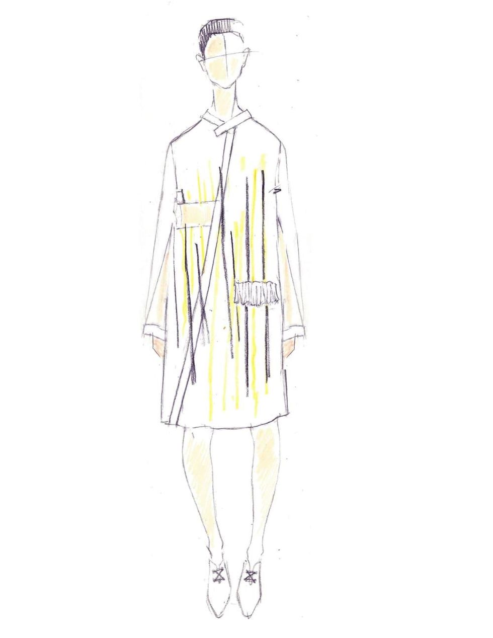 Ji Oh designer inspiration sketch spring 2017