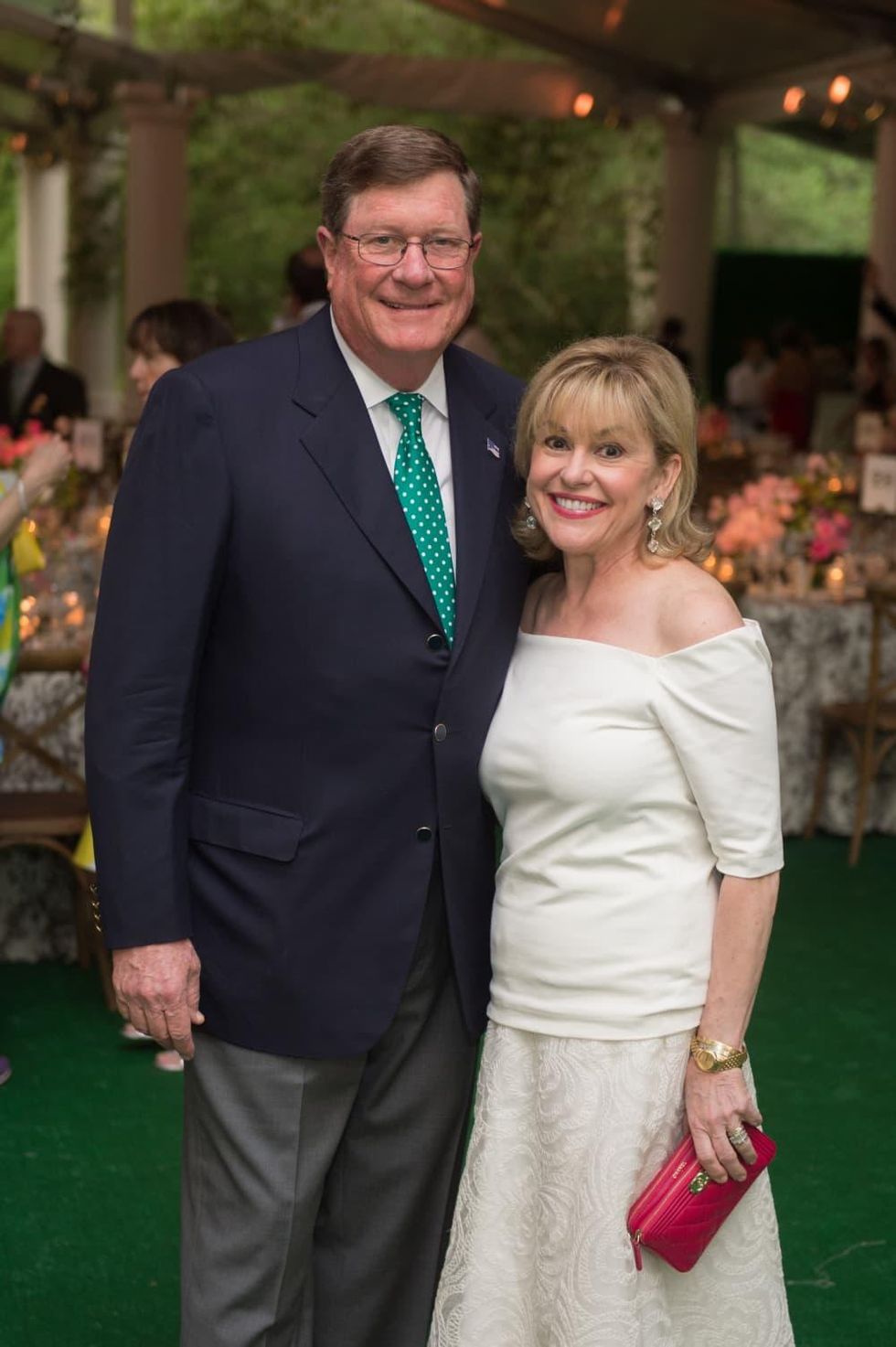 Jim and Sharyn Weaver at Bayou Bend Garden Party
