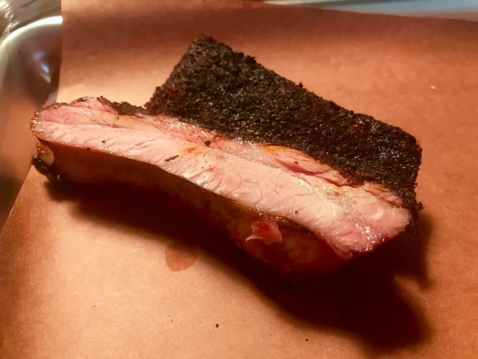 Jim Buchanan Buck's Barbeque pork ribs