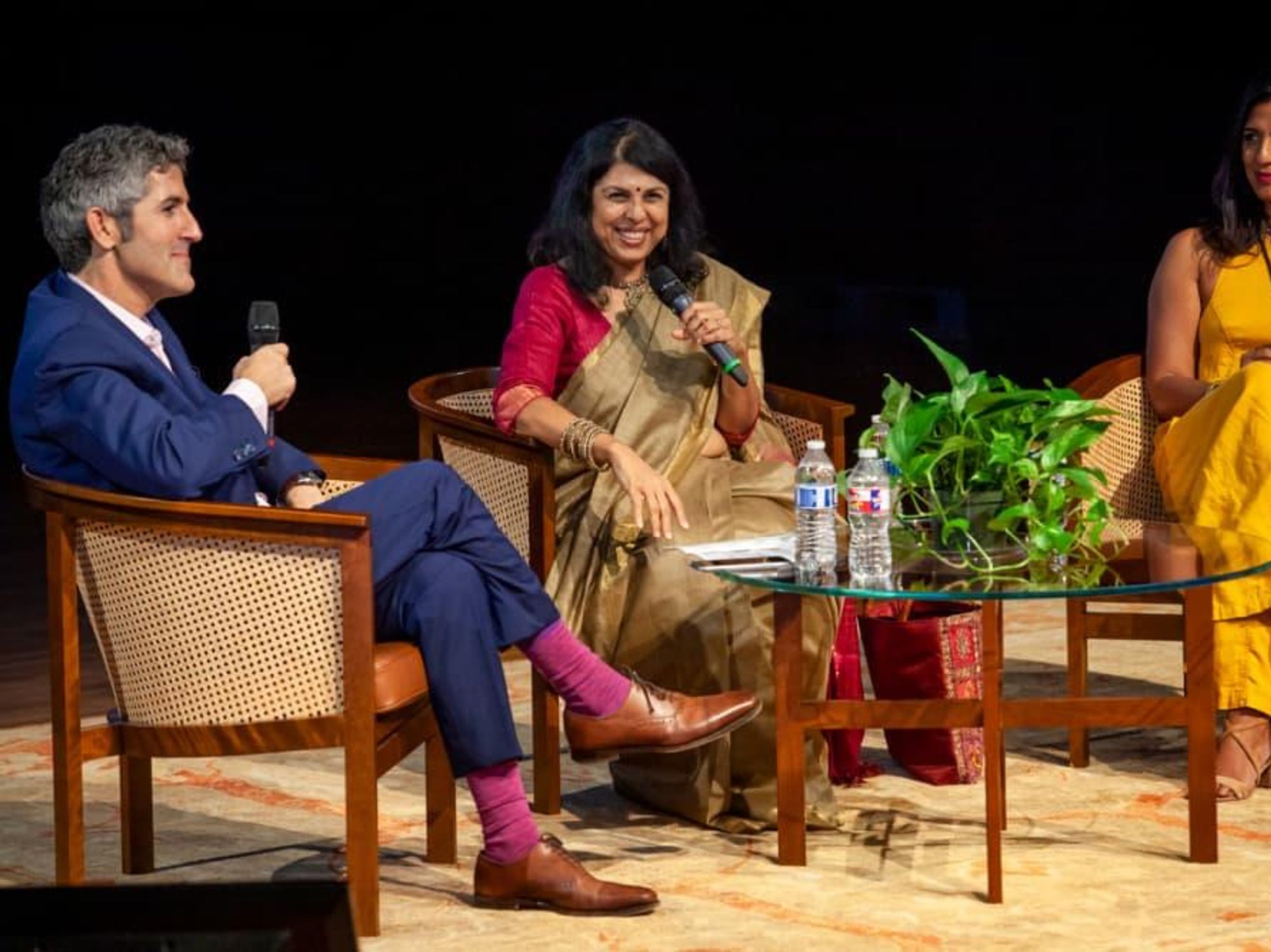 JLF Houston Ussama Makdisi Chitra Banerjee Divakaruni and Mira Jacob