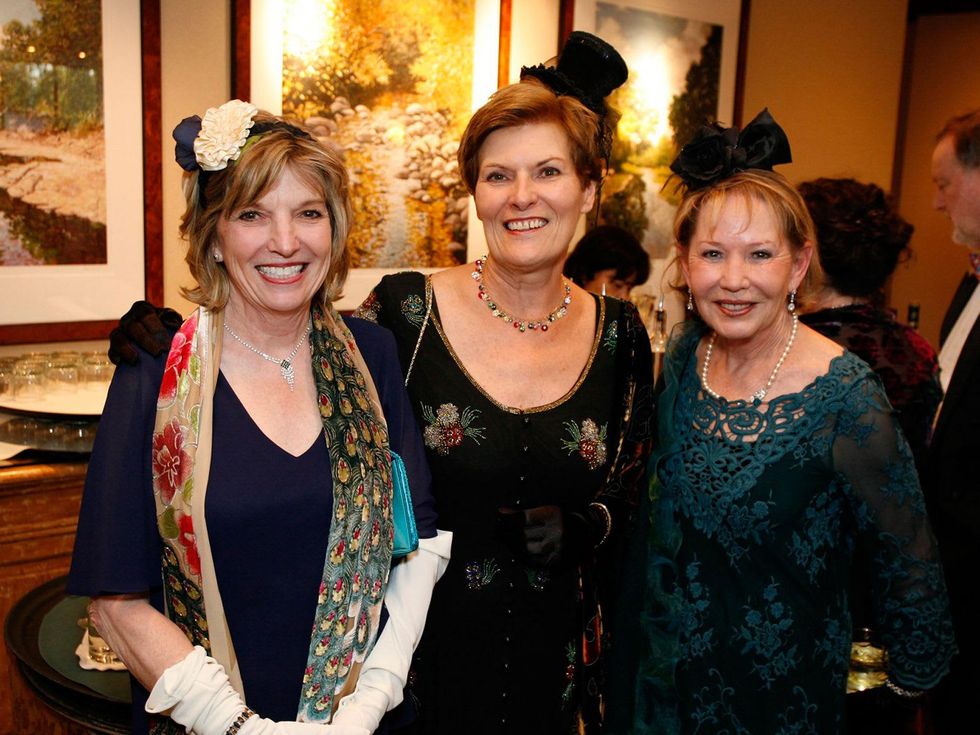 Jo Oberman, from left, Sally Willcox and MaryFaye Way at Masterpiece Evening April 2014