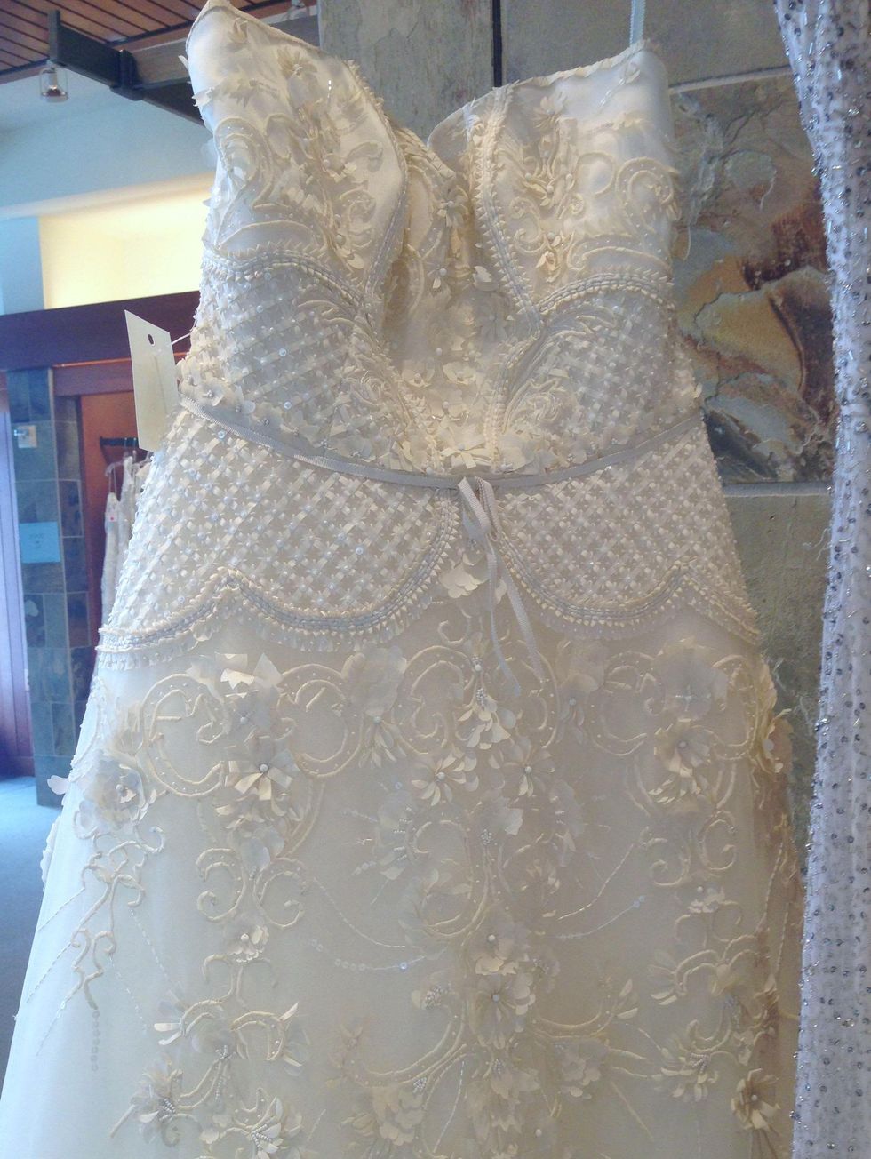 Joan Pillow Carolina Herrera dress