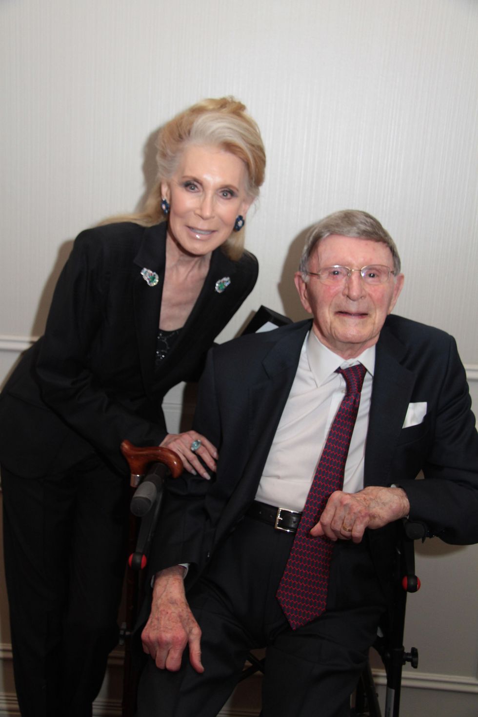 Joan Schnitzer Levy and Irvin Levy at the Houston Living Legend fundraiser dinner May 2014