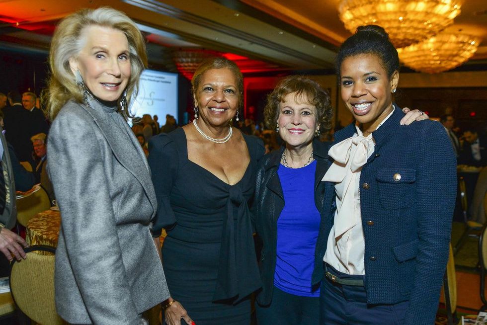 Joan Schnitzer Levy, from left, Yvonne Cormier, Regina Rogers and Claire Cormier Thielke at the National Philanthropy Day luncheon November 2013