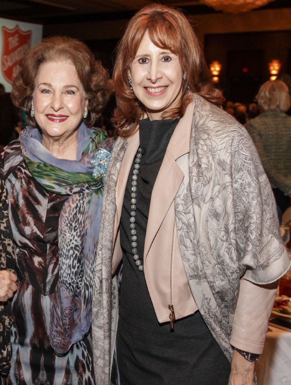 Joann Crassas, left, and Vicki West at the Salvation Army annual luncheon November 2014