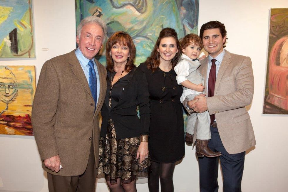 Joanne Wilson art show_Terry Hunt_Mary Jo Hunt_Taryn Proler_baby Baird Proler_Preston Proler