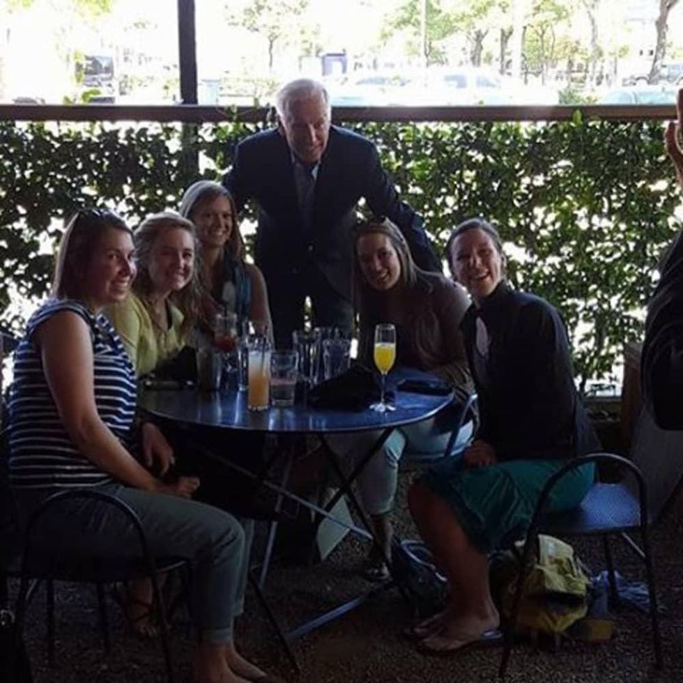 Joe Biden Down House Patio