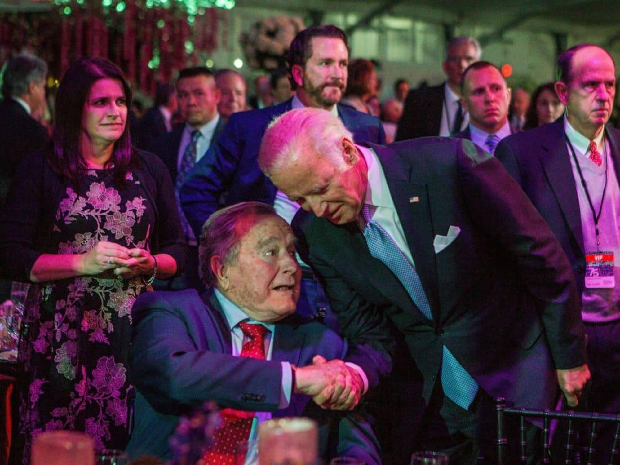 Joe Biden, George HW Bush at MD Anderson Gala