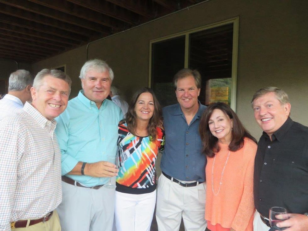 Joe Cleary, from left, Graham Baker, Donna and Mark Henry and Gloria and Mark Tressler Houstonians in Park City Utah August 2014