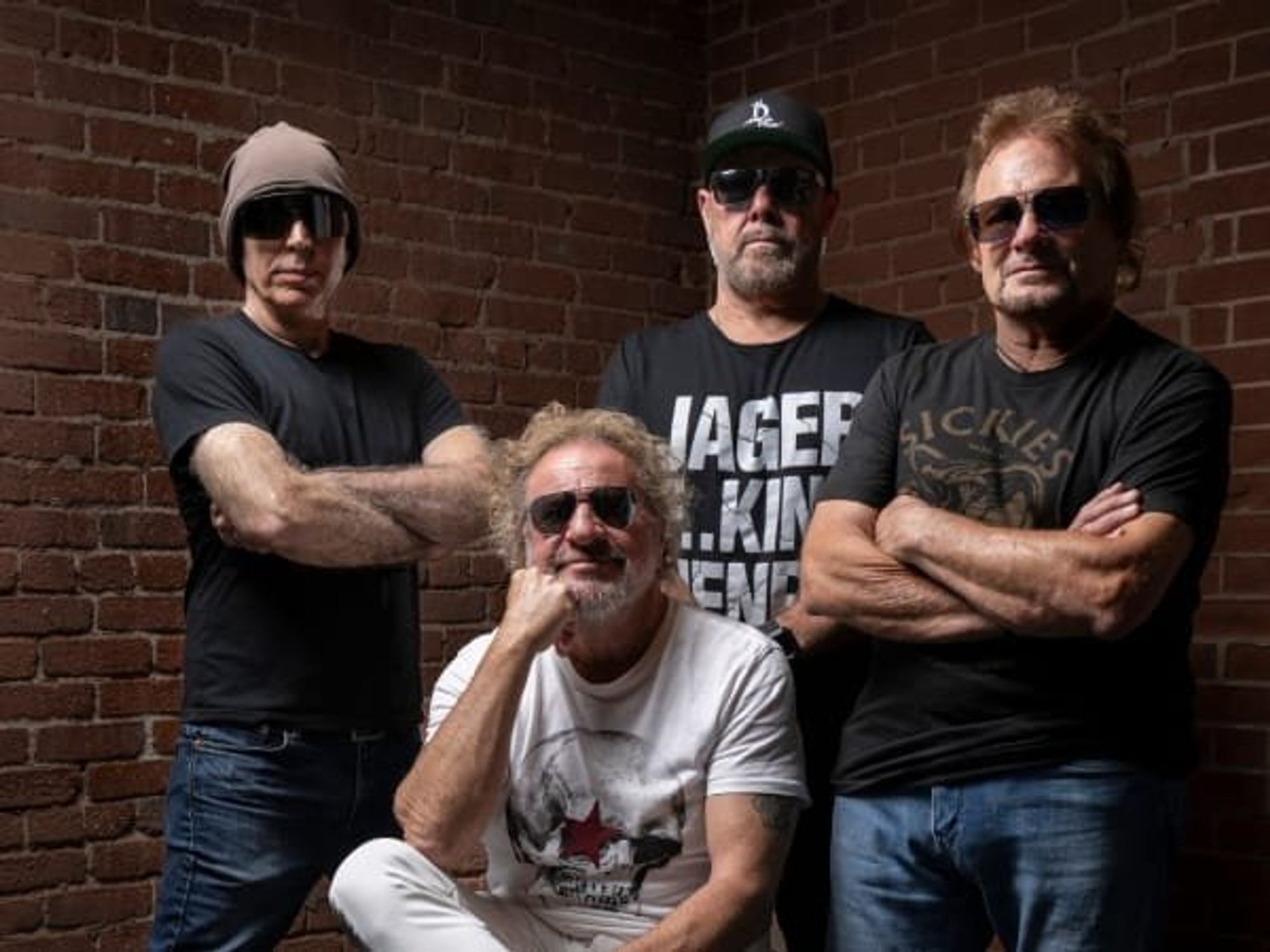 Joe Satriani, Sammy Hagar, Michael Anthony, and Jason Bonham