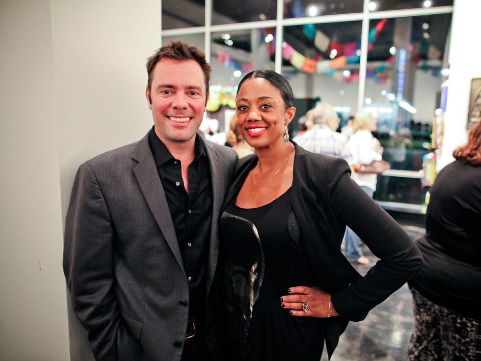 John Andell and Denise Furlough at the Lawndale Gala and Retablo Silent Auction October 2013