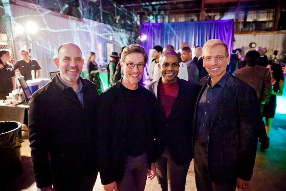 John Bradshaw Jr., from left, Mark Horn, Alton LaDay and Jonathon Glus at HAA Iluminaci\u00f3n November 2014