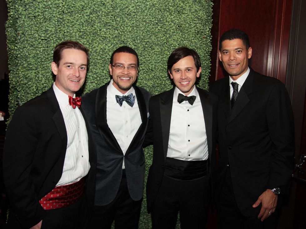 John Bresnahan, from left, Randy Wright, Matt Matthews and Wayne Franklin at West University Park Lovers Ball February 2014