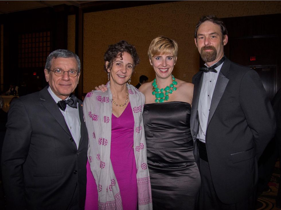 John Casbarian, from left, Natalye Appel and India and Seth Mittag at the Rice Design Alliance Gala November 2013