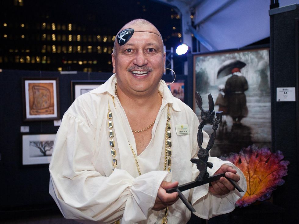 John de la Cruz at Bayou City Art Festival Downtown's Art Heist