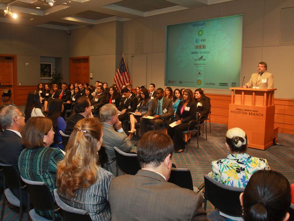 John Esquivel, GHHCC foundation chairman, speaking at the Emerging Leaders Institute 2013 class graduation.