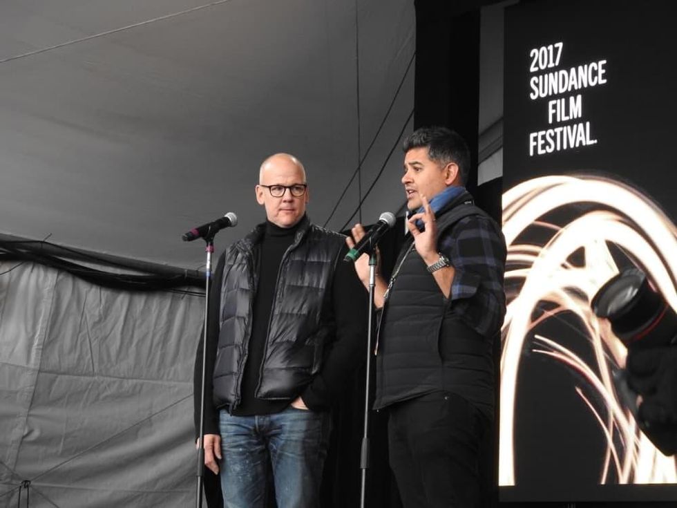 John Heilemann and Showtime executive Vinnie Malhotra