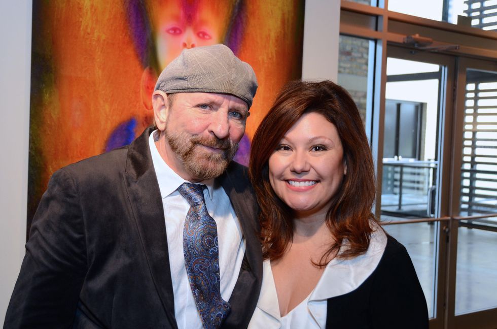 John Lockhart and C.J. Alvarez at the Valvisions Foundation "Cinema, Canvas & Cuisine" March 2015