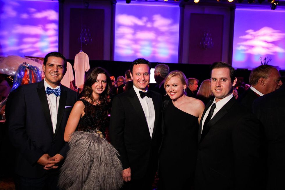 John Morton, from left, Tamar Mendelssohn, Jared LeBlanc, Caroline Starry LeBlanc and Chris Brown at DREAMSCAPE The Orange Show's 32nd Annual Gala November 2013