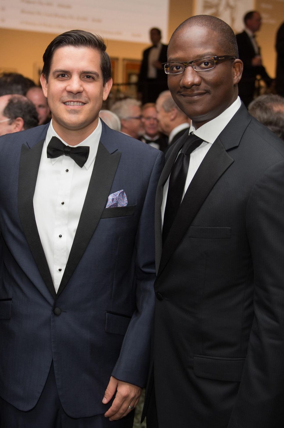 John Morton, left, and Derrick Mitchell at Museum of Fine Arts Houston MFAH One Great Night November 2014