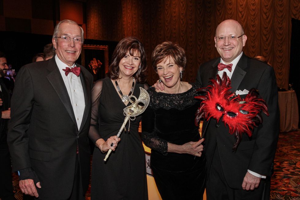 John Nau, from left, Roxann Neumann, Bobbie Nau and Tim Neumann at the Winter Ball January 2014