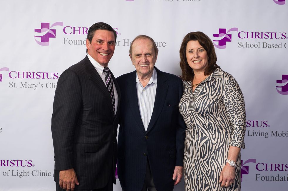 John O'Shea, from left, Bob Newhart and Charlene O'Shea at the CHRISTUS Foundation for HealthCare spring luncheon April 2015