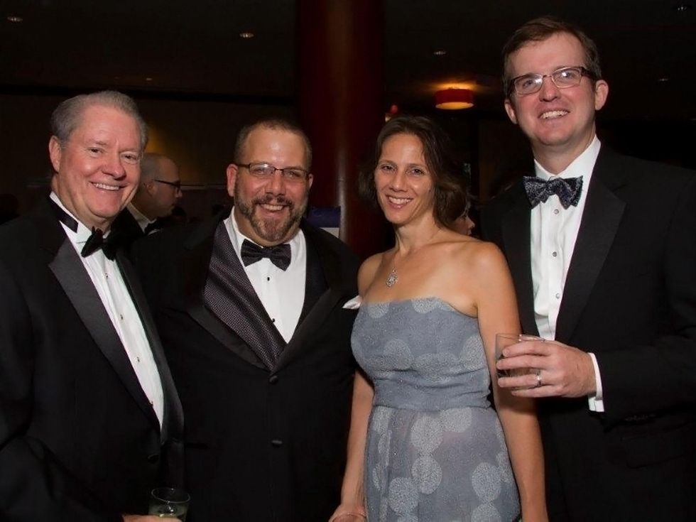 John Pitts, from left, Paul Dewey and Kimberly and Bradley Dennison at the Big Brothers Big Sisters Gala September 2014