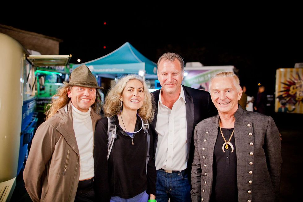 John Smither, from left, Cynthia Ivy, John Rinando and Dennis Starks at HAA Iluminaci\u00f3n November 2014