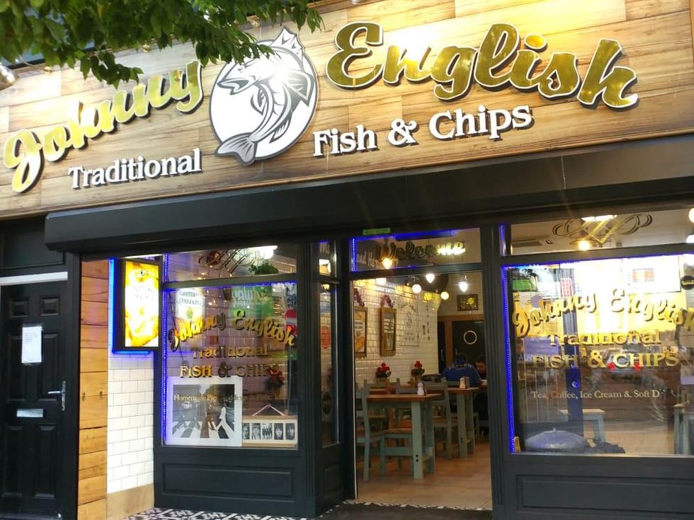 Johnny English Traditional Fish & Chips exterior Liverpool Hoffman