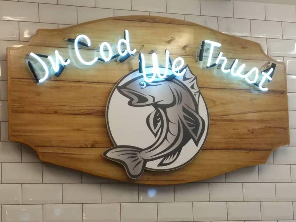 Johnny English Traditional Fish & Chips In Cod We Trust