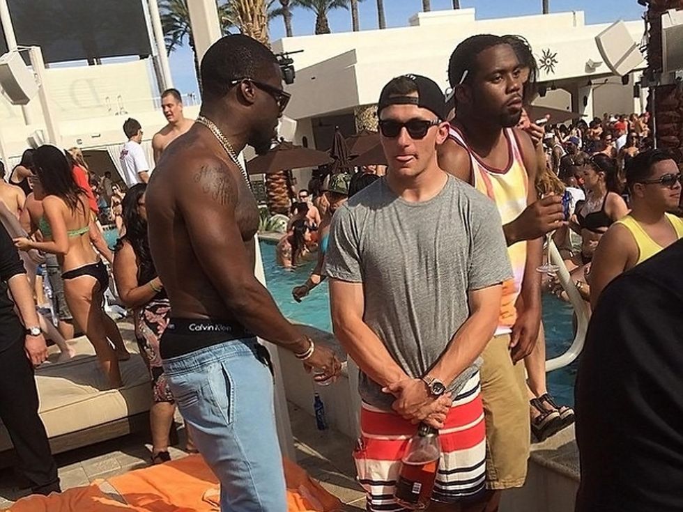 Johnny Manziel partying in Las Vegas May 2014