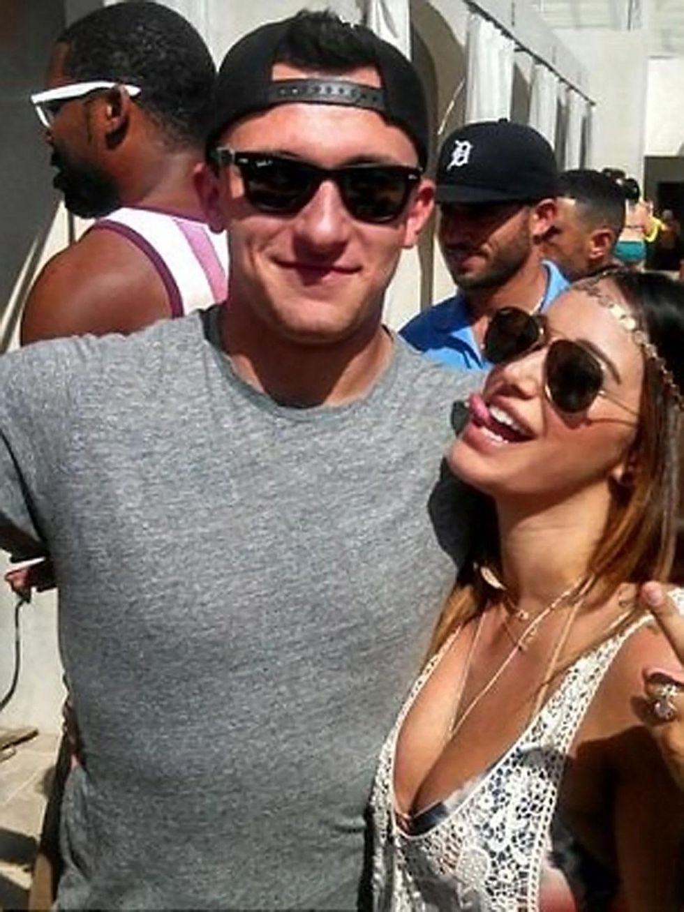 Johnny Manziel partying in Las Vegas May 2014