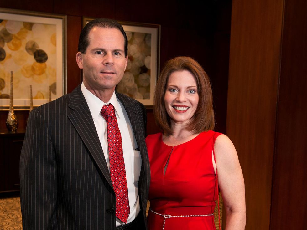 Jon Halvorsen and Pamela O'Brien at the Crisis Intervention Gala April 2014